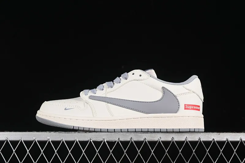 All categories Air Jordan Jordan series basketball shoes Air Jordan 1 Low High-end customized low-top sneakers Travis Scott x Fragment Design x Air Jordan 1 Low OG SP AJ1 Joe 1 Supreme joint-off-white zinc gray low-top cultural casual sneakers XZ1168-003